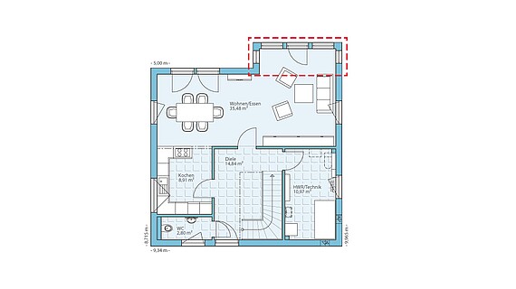 Villa Fertighaus Planung Grundriss