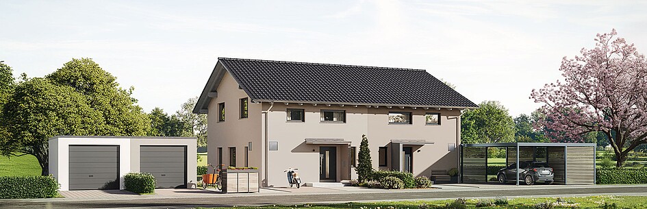 QNG⁺-Line: Doppelhaus 25-125 - Hanse Haus