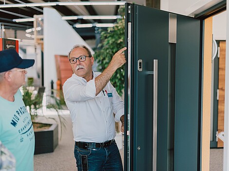 Fertighaus-Bemusterung: Tür