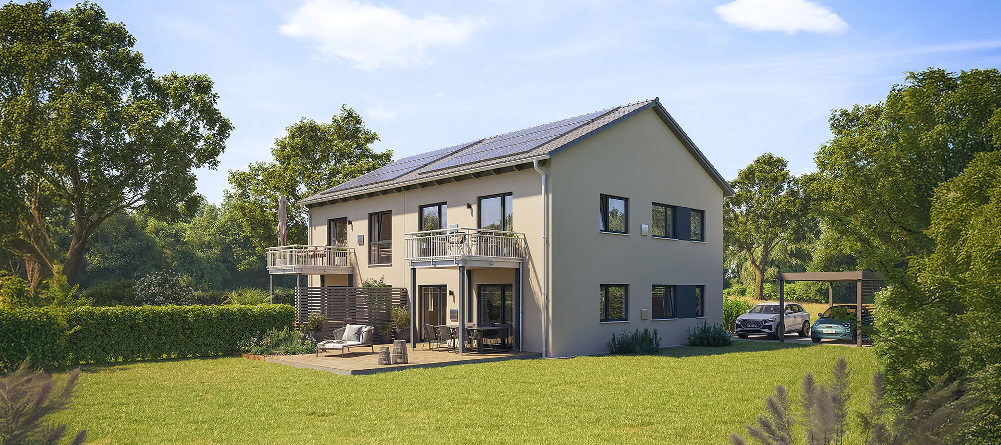 QNG⁺-Line: Doppelhaus 126 QNG⁺-Line: Doppelhaus 126 - Hanse Haus