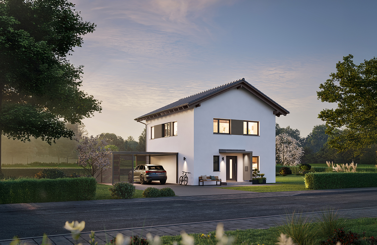 QNG⁺-Line: Fertighaus Villa 133 - Hanse Haus QNG⁺-Line: Fertighaus Villa 133